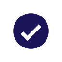 Icon of an embossed checkmark.